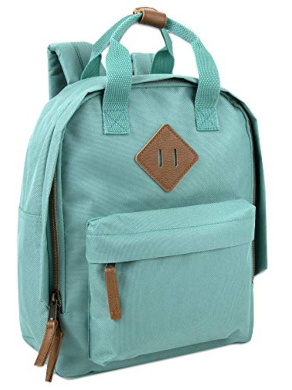 Canvas Mini Backpack Daypack Rucksack Solid Color Block School Travel